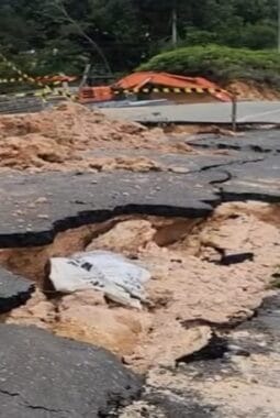 Jalan Utama Penghubung 3 Desa di Berau Ambles, Perbaikan Segera Dilakukan