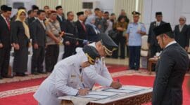 Pelantikan disaksikan jajaran Forkopimda Kaltim dan Forkopimda Berau, Ketua DPRD Berau beserta Anggota DPRD Berau, OPD pemkab dan Pemprov Kaltim, Selasa 15 April 2025
