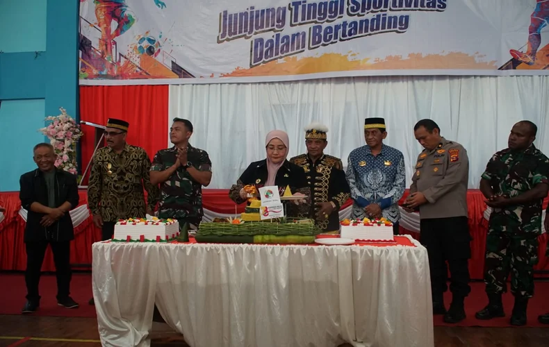 Hari Koperasi Nasional (Harkopnas) ke-78 yang digelar di GOR Pemuda, Tanjung Redeb, Jumat (01/08/2025).