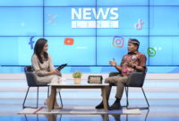 Gubernur Zainal saat menjadi narasumber dalam program Newsline Metro TV, Minggu malam (23/11/2025)