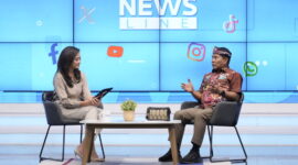 Gubernur Zainal saat menjadi narasumber dalam program Newsline Metro TV, Minggu malam (23/11/2025)