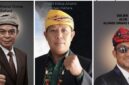Ketua, Wakil Ketua, dan Sekjen Aliansi Ormas Kaltara.