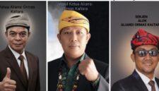 Ketua, Wakil Ketua, dan Sekjen Aliansi Ormas Kaltara.