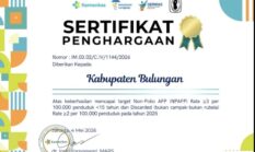 Pemkab Bulungan Raih Penghargaan Kemenkes atas Capaian Surveilans Kesehatan Anak 2025 ‎