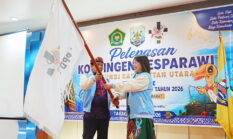 Menuju Papua Barat, Gubernur Zainal Paliwang Resmi Lepas Kontingen Pesparawi Kaltara